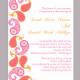 DIY Bollywood Wedding Invitation Template Editable Word File Download Printable Orange Pink Invitation Indian Invitation Bollywood party