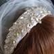Sparkling, Bold, Jeweled Bridal Headband, Bridal Headpiece, Wedding headband, Renaissance Inspired