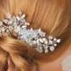 Wedding Hair Comb Bridal Hair Comb Bridal Crystal Comb Haircomb Bridal Headpiece Unique Crystal Comb