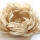 Custom Champagne Bridal Flower Hair Clip, Pick Your Color Champagne Wedding Hair Accessory, Ivory Fascinator, Ivory Bridal Head Piece