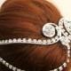 greek inspired Rhinestone Beaded  Bridal  Head band  Wedding Accessories Headpiece Head Piece
