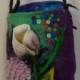 Wonderland purse, felted purse, women accessory, character art, handmade, in USA, organic purse, Fantasy purse, 3D elements, Design work