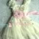 Baby Girls' dress,Ivory Pink Chiffon Lace Dress set,baby girls clothing,Girls 1st Birthday dress,Flower girls dress,Princess Dress,Baby Girl