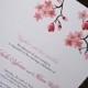 Printable Cherry Blossom Wedding Invitation