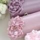 Lilac / Dusty Rose / Pale Pink - Bridesmaid Clutch / Bridal clutch - Choose the color you like