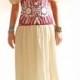 Aura Vintage bohemian Maxi Dress peasant hippie long cotton dress