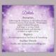 DIY Rustic Wedding Details Card Template Editable Word File Download Printable Purple Details Card Lavender Details Card Enclosure Card