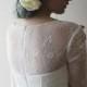 Romantic Design Fitted Waist Soft Lace Wedding Bridal Gown with  Long Sleeves - Custom Made