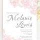 Pink Lace Bridal Shower Invitations printed 