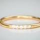 Thin Diamond Wedding Ring - Wedding Band - Thin Diamond Band - Simple Wedding Ring - 14k Gold Ring - Engagement Ring