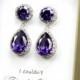 Purple earrings, purple drop Earrings, Bridesmaid Gift Wedding Earrings Bridal Jewelry ,Puple Danlge Earrings, Purple plum Earrings, Gift