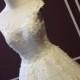 JW16198 Beautiful sheer tulle top open back princess bridal dress