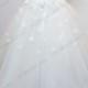 JW16199 Dreamy florals illusion sheer back sparkles ball gown wedding dress
