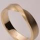 Mobius Ring - 14k Gold Ring , Wedding Ring , Gold Wedding Ring , Wedding Band, Twisted wedding band, Mobius No.4