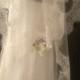 Free Shipping! Wedding lace veil. Lace veil, veil mantilla. Ivory lace veil, white lace veil.