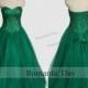 Bling Bling Fluffy Green Prom Dresses 2016 Sweetheart Beads Corset Back Evening Gowns 0496