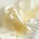 Ivory Orchid flowers hair comb, any occasion, wedding, bridesmaid, hairpiece