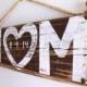 Rustic Wedding Decor Personalized Love Sign Beach Wedding Outdoor Country White Wedding Reception Vintage Wedding Photo Prop Bridal Shower