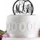 Wedding Cake Topper -  Initial Wedding Decoration - Cake Decor Personalized Wedding Cake Topper - Monogram Cake Topper