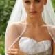 Designer One Tier Embroided Bridal Wedding Veil Fingertip Style VE312 NEW CUSTOM VEIL
