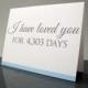 Groom Gift I Have Loved You for so Many Days Card - From the Bride Gift - From the Groom Gift