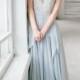 Silver grey wedding dress // Lobelia