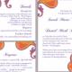 DIY Bollywood Wedding Invitation Template Set Editable Word File Download Orange Wedding Invitation Indian invitation Bollywood party