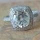 Yellowish White sapphire ring natural UNTREATED 2.96 carat Diamond ring gold Ring Engagement ring P-017-3