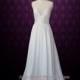 Simple Yet Elegant Slim A-line Wedding Dress with Sweetheart Neck Line and Low Back