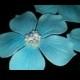 12 Delicate 5 petal flowers with pearl centers / Edible gum paste/fondant flower cake or cupcake toppers