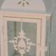 NO:L002 Wedding  Lantern Centerpiece Ivory, Off White Wedding Decor. Wedding Table Centerpieces. Centerpiece Ideas