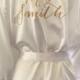 bride robe, wedding day robe, matching bridesmaid robes, brideal lingerie, bridal shower gift