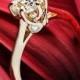 18k Rose Gold Vatche 191 Swan Solitaire Engagement Ring