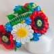 Ukrainian wreath hair band poppy sunflower camomile gift for girls couronne fleur hair accessories headband