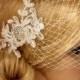 Bridal Veil, Wedding Veil, Bridal Comb, Face Veil, Birdcage Veil, mini veil, Blusher veil, lace Flower Fascinator, Head piece
