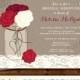 Rustic Bridal Shower Invitation - Bridal Brunch Invite - Wedding Shower - Baby Shower - Mason Jar Invite - Printable - LR1007