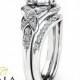 2 Carat Diamond Wedding Ring Set in 14K White Gold Unique Engagement Rings Vintage Styled Wedding Ring Set Diamond Engagement Rings