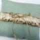 Pick Your Color Burlap Ring Bearer Pillow Rustic Style Wedding