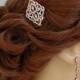Rose Gold Hair comb, Rose Gold Bridal Hair clip, Swarovski crystal Silver hair comb, Rhinestone hair comb, MacKenzie Hair Comb