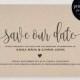 Save the Date Template, Save the Date Card, Save the Date Printable, Wedding Printable, Rustic Wedding, PDF Instant Download 
