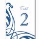 Table Numbers Wedding Table Numbers Printable Table Cards Download Elegant Table Numbers Navy Blue Table Numbers Digital (Set 1-20)