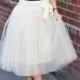 ON SALE Champagne Tulle Skirt , Blush tutu dress, Custom dress, Tea length tulle skirt ,engagement tulle skirt, Wedding tulle skirt