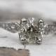 LAYAWAY payment 3/5 - Circa 1910 - 2.10ct Old Antique Cushion Cut E-Ring in Platinum - VEG#285