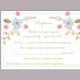 DIY Wedding RSVP Template Editable Word File Instant Download Rsvp Template Printable RSVP Cards Colorful Floral Rsvp Card Elegant Rsvp Card