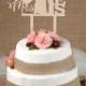 Rustic Cake Topper, Wedding Custom Cake Topper, Wood Cake Topper,Bride and Groom, Personalized Cake Topper,