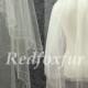 2 tier Ivory Bridal Veil Crescent edge Hand-beaded Wrist length Wedding dress Veil Wedding Accessories With comb