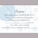 DIY Wedding RSVP Template Editable Word File Instant Download Rsvp Template Printable RSVP Cards Floral Aqua Blue Rsvp Card Rose Rsvp Card
