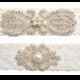 Rhinestones Lace Wedding Garter Belt Set
