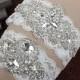 Bridal Lace Garter Set with Rhinestone