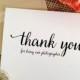 THANK YOU Photographer Thank you for being our photographer Wedding Thank you Card (Lovely)